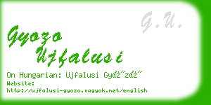 gyozo ujfalusi business card